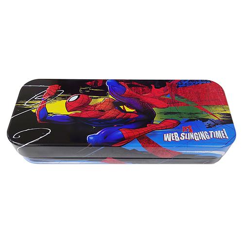 スパイダーマン 缶ペンケース ( ブラック ) 18361a 筆箱 ふでばこ 缶ペン 文房具 SPI...