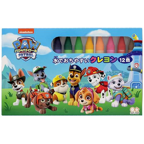 パウパトロール 水でおちやすいクレヨン 12色 18622 パウパト くれよん クレヨン おえかき ...