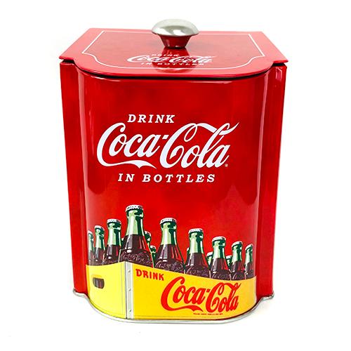 コカ・コーラ スクエア キャニスター ブリキ 缶 ( フロント コーラボックス ) 18706c 収...