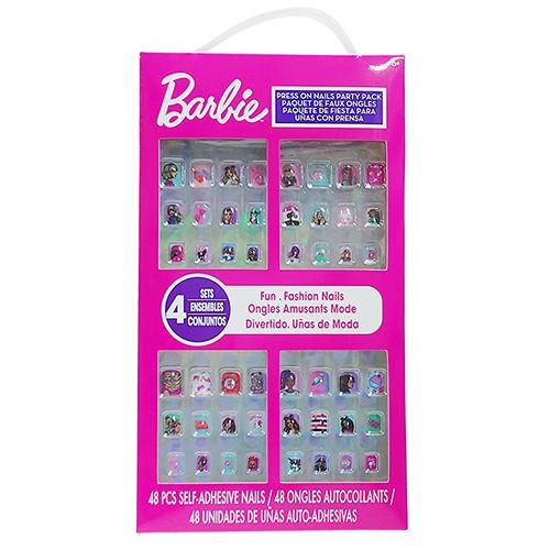 バービー ネイルチップ 48ピース 18743 Barbie ネイル つけ爪 ネイルアート 接着剤付...