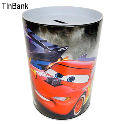 カーズ 缶 貯金箱 ( ブラック ) 19291c CARS ちょきんばこ バンク ディズニー ピク...