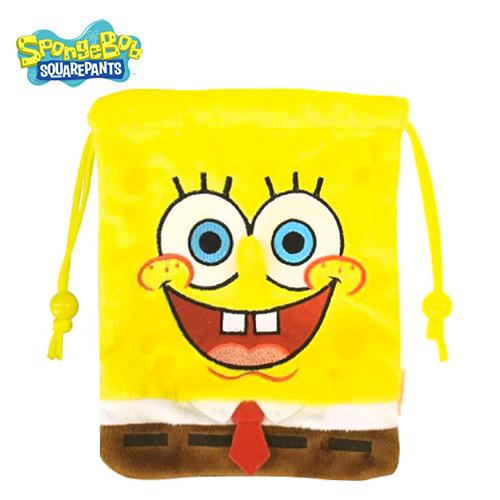 スポンジボブ ぬいぐるみ 巾着 くちあき 19338 きんちゃく 巾着袋 小物入れ ポーチ 整理 お...