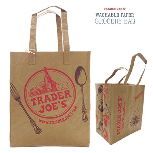 トレーダージョーズ ウォッシャブル ペーパー グローサリー バッグ 19721 トレジョ バッグ ト...