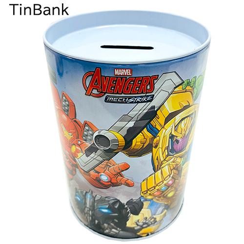 アベンジャーズ 貯金箱 ( ホワイト ) 20072a ちょきんばこ バンク 缶 AVENGERS ...