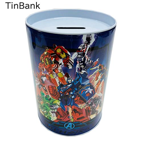 アベンジャーズ 貯金箱 ( ブルー 集合 ) 20072b ちょきんばこ バンク 缶 AVENGER...