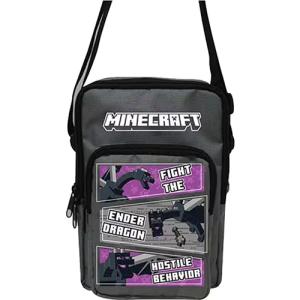 マインクラフト ポケット付 ショルダーバッグ ( エンダードラゴン ) 20595 マイクラ グッズ バッグ 斜め掛け キッズ Minecraft MCT-PSB-ED