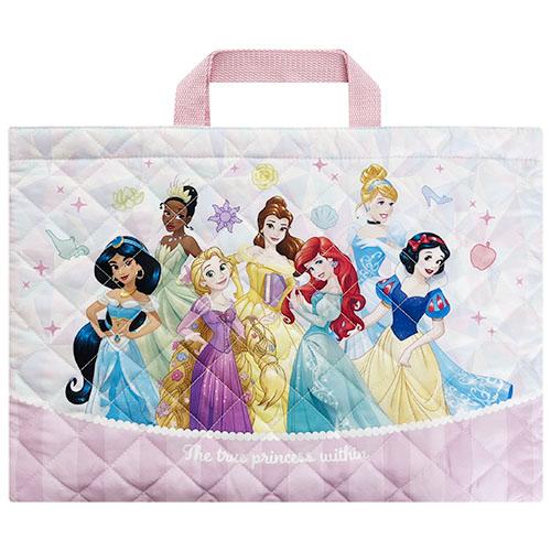 ディズニープリンセス レッスンバッグ キルト ピンク 20864 キルトチャームバッグ レッスントー...
