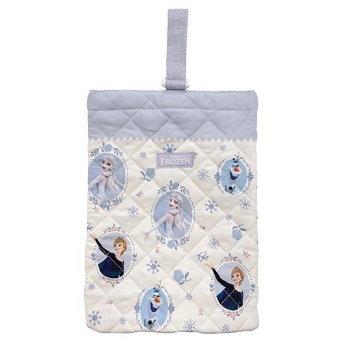 アナと雪の女王 シューズバッグ キルト アイボリー 20875 キルトシューズバッグ 上履き入れ 上...