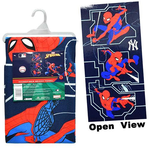 スパイダーマン × MLB ビーチタオル ( NY Yankees ) 21265 タオル バスタオ...