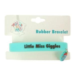 Mr.Men and Little Miss ラバーブレスレット ブルー(Little Miss Giggles)3639b｜pretzel