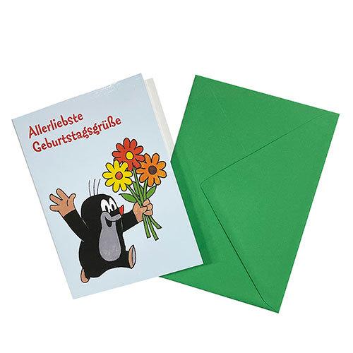 クルテク バースデーカード 封筒付き (お誕生日に一番の愛を込めて！/緑) pud695d Krte...