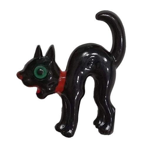 ドイツ製 ブローチ ( 黒猫 ) pud704c WALTER&amp;PREDIGER ピンブローチ ハン...