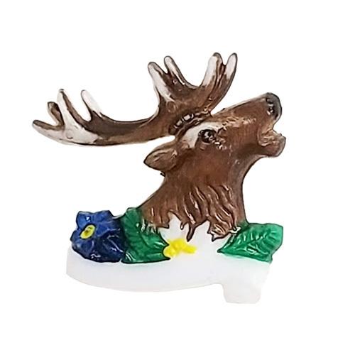 ドイツ製 ブローチ ( 牡鹿 / 花 ) pud704i WALTER&amp;PREDIGER ピンブロー...