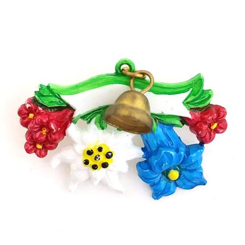 ドイツ製 ブローチ ( エーデルワイス カラー ) pud706a WALTER&amp;PREDIGER ...