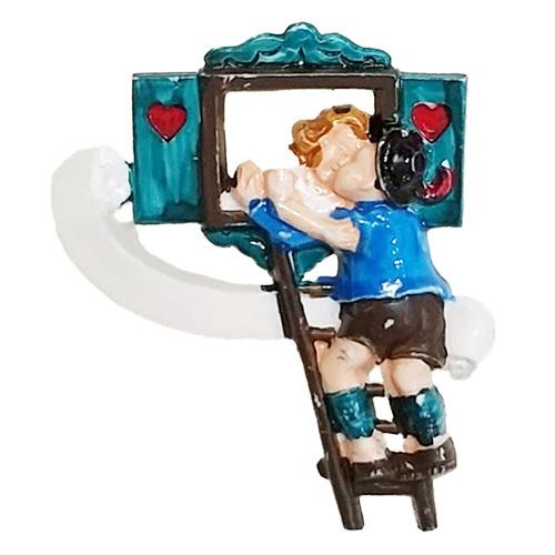 ドイツ製 ブローチ ( アルペン カップル KISS ) pud707d WALTER&amp;PREDIG...