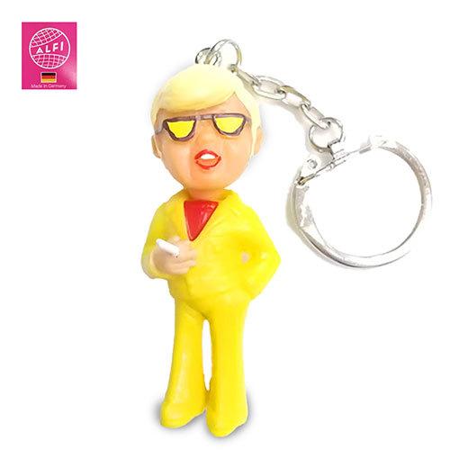 アルフレッド フィッシャー キーホルダー キーチェーン ( ボーイ サングラス 金髪 黄服 タバコ ...