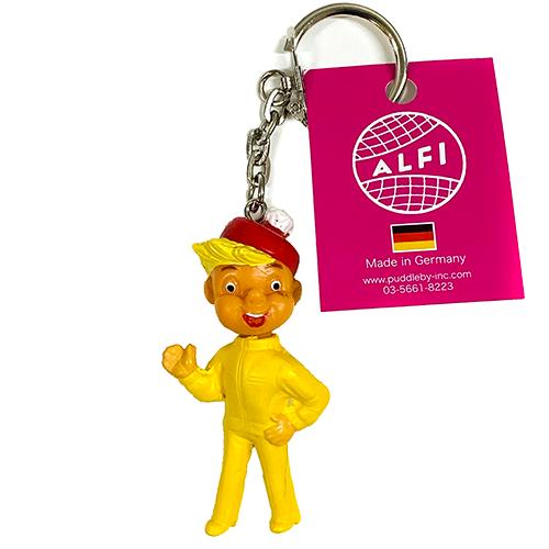 アルフレッド フィッシャー キーホルダー キーチェーン ( ボーイ 金髪 黄服 帽子赤 ) pud7...