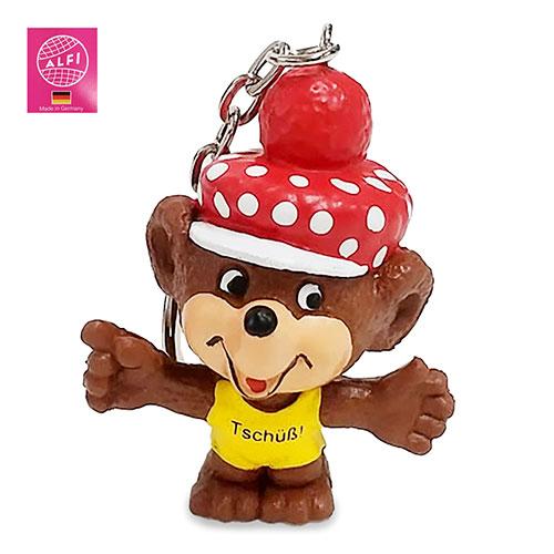 アルフレッド フィッシャー キーホルダー キーチェーン ( クマ 帽子 赤水玉 ) pud741a ...