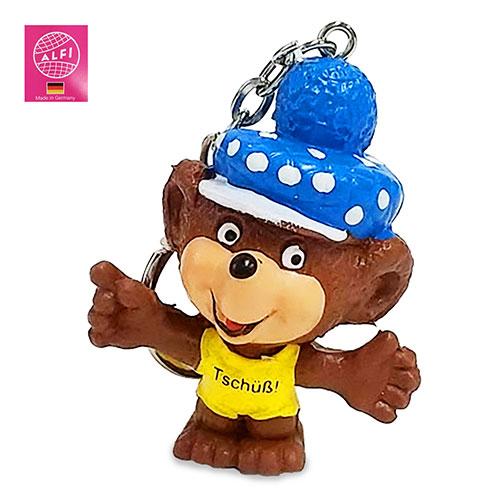 アルフレッド フィッシャー キーホルダー キーチェーン ( クマ 帽子 青水玉 ) pud741b ...