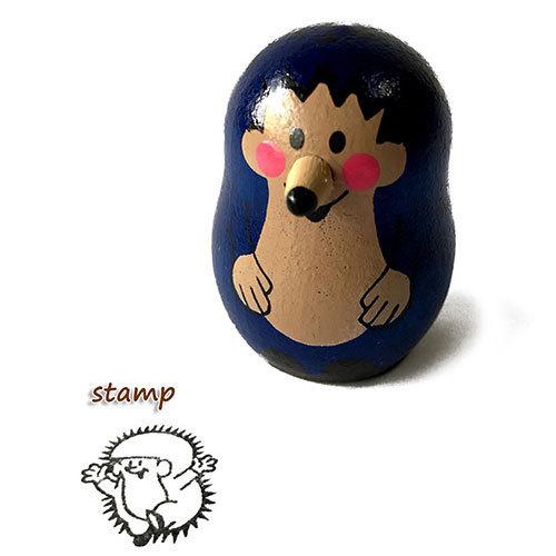 クルテク ウッドフィギアスタンプ ( ネズミ ) pud848 Krtek チェコ 雑貨 グッズ 木...