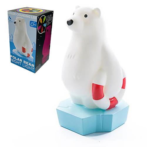 カラーチェンジング LED ナイトランプ ( シロクマ ) pud990 照明 ライト ナイトライト...