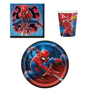 スパイダーマン パーティーグッズ セット 3アイテム yts0890 使い捨て 紙皿 紙ナプキン 紙...