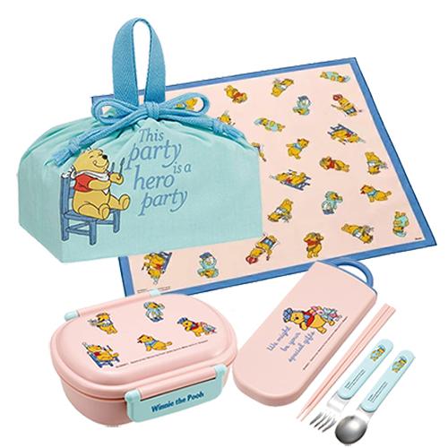 くまのプーさん ランチ セット 4点 ( 弁当箱 トリオ 巾着 ランチクロス ) yts1247 お...