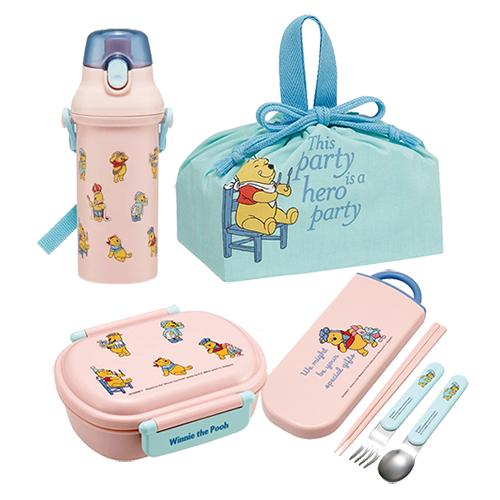 くまのプーさん ランチ セット 4点 ( 弁当箱 トリオ 巾着 プラボトル ) yts1249 お弁...