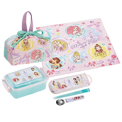 ディズニープリンセス ( 25 ) ランチ 4点 セット 450ml ( 弁当箱 コンビ クロス 巾...