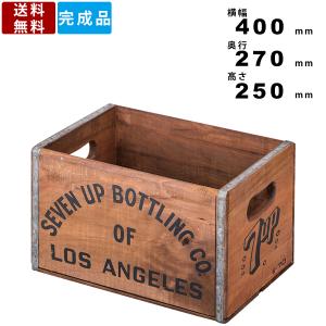 東谷 収納ボックス アンティーク ウッドボックス L ナチュラル