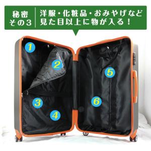 スーツケース Mサイズ 63L キャリーケース...の詳細画像4