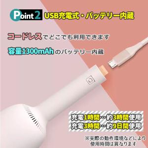 卓上クリーナー 掃除機 充電式 USB 静音 ...の詳細画像3