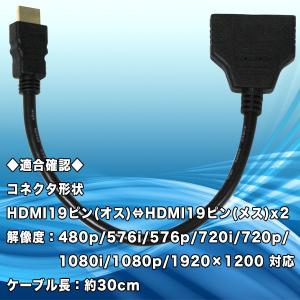HDMI分配器 2分配器 スプリッター 108...の詳細画像2