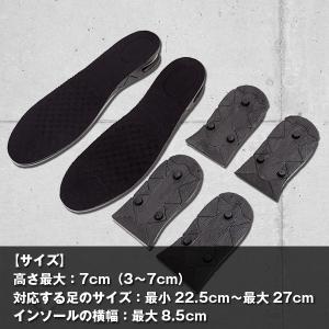 シークレットインソール 7cm インソール エ...の詳細画像2
