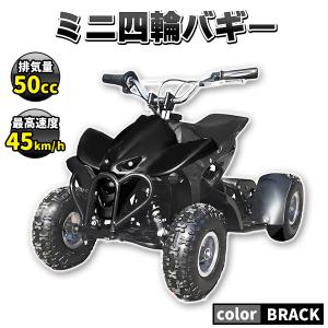 ミニ四輪バギー 50cc ポケバイ 本体 エンジン 四輪 バギー ポケットバイク ミニ バイク 原付 車体 公道 乗用 乗れる 乗用玩具 コンパクト 自立 黒 ブラック｜price-value-com