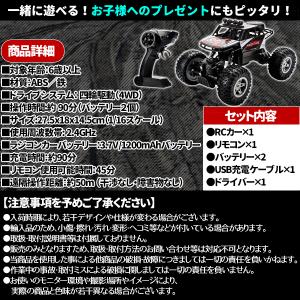 ラジコンカー オフロード 4WD USB充電 ...の詳細画像4