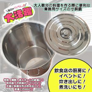寸胴 鍋 業務用 98l IH 対応 大容量 ...の詳細画像2