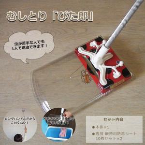 害虫捕獲器 むしとり「ぴた郎」 + 専用取替用粘着シート 10枚セット×2