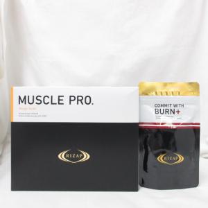 (お買い得セット!) RIZAP ライザップ プロテイン マッスルプロ マンゴー風味 30袋&COMMIT WITH BURN+ 155粒 サプリメント