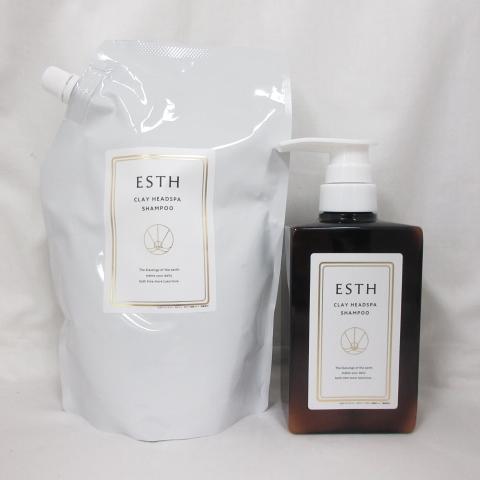 ESTH ( エス ) ヘッドスパシャンプー ＜ クリームシャンプー ＞ 本体 380g &amp; 詰め替...