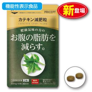 肥満気味の方のお腹の脂肪を減らす カテキン減肥粒 機能性表示食品  60粒 30日分 単品 緑茶カテ...