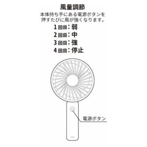 ハンディファン 携帯扇風機 スマホスタンド付き...の詳細画像2