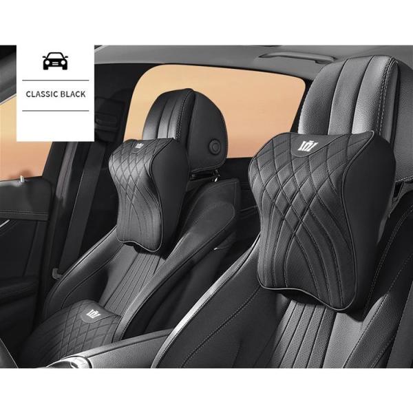 クラウン CROWN ブラック 車用ネックパッド 首クッション ヘッドレスト ネックピロー 頚椎サポ...