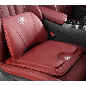 アルファロメオ Alfa Romeo クッション グレー バックル付き アルファロメオ（ALFA ROMEO） アルファロメオシートクッション