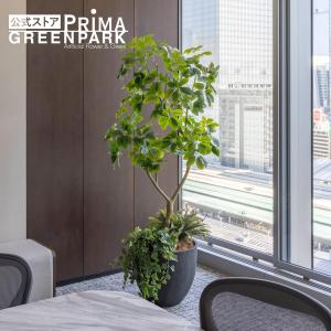 【公式】シェフレラ ボウル 下草付 H190cm 観葉植物 フェイクグリーン 【別倉庫直送品】 | GREENPARK 人工観葉植物 造花 おしゃれ リアル