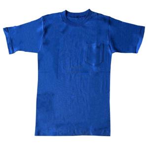 アウトレット 訳あり Tシャツ ブルー 青 無地 安い 半袖 メール便可