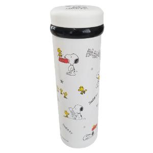 水筒 おしゃれ 直飲み かわいい スヌーピー グッズ ステンレスボトル 350ml アウトドア プレゼント キャラクター 雑貨 ホワイト Ｄ柄