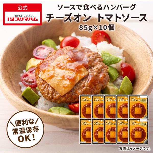 ハンバーグ ソースで食べるハンバーグ チーズオントマトソース 1ケース10個入 まとめ買い おかず ...