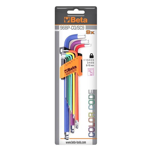 BETA ベータ レインボー六角レンチ 96BPCO/SC9  (型番:961519)