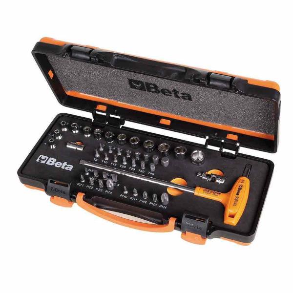 アウトレット商品 返品交換不可 BETA ベータ 1/4"■ソケット＆ビットセット 900/C44 ...